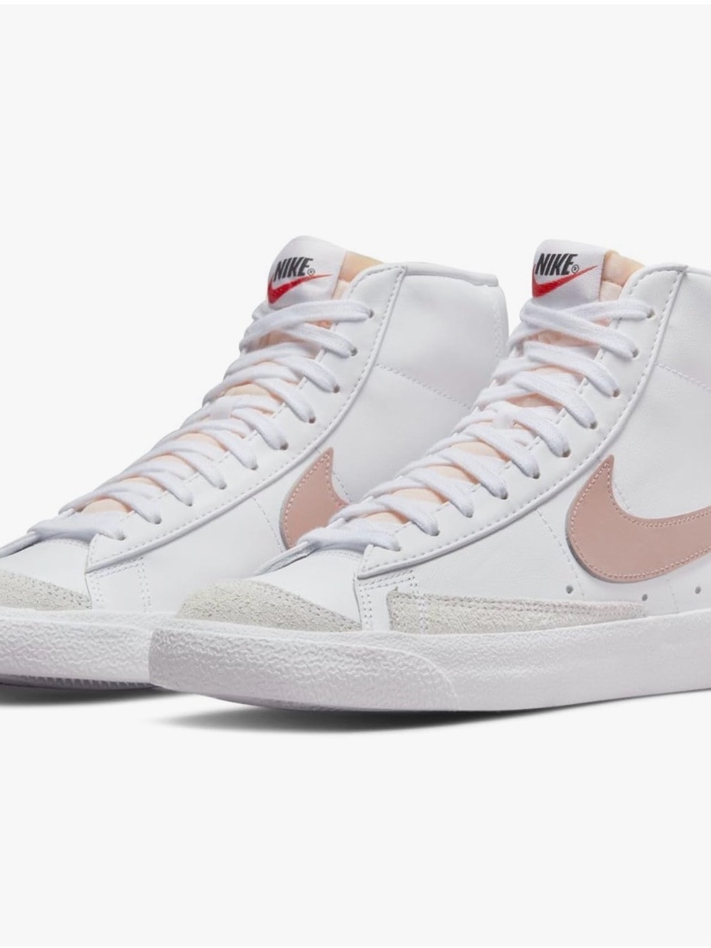 Nike Women’s Blazer Mid ’77 White/Pale Pink Sneakers